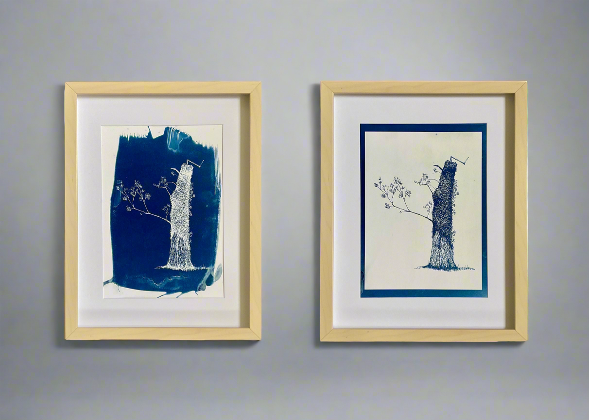Malvern Leaner – Positive Cyanotype Print (A4)