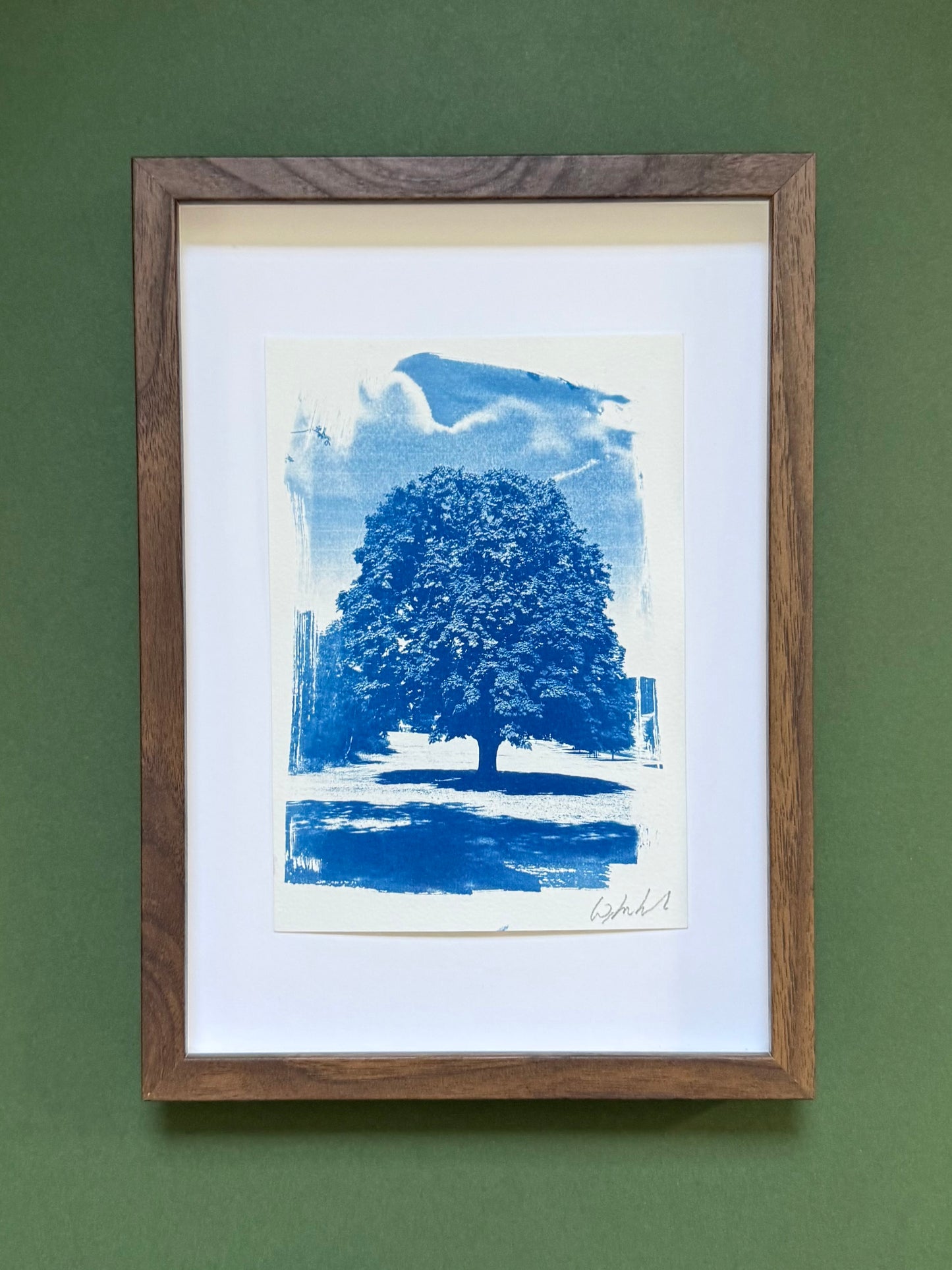 A5 Warley Woods – Original Handmade Cyanotype