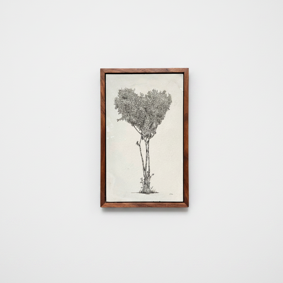 Hackney Downs — Original Drawing on Cement