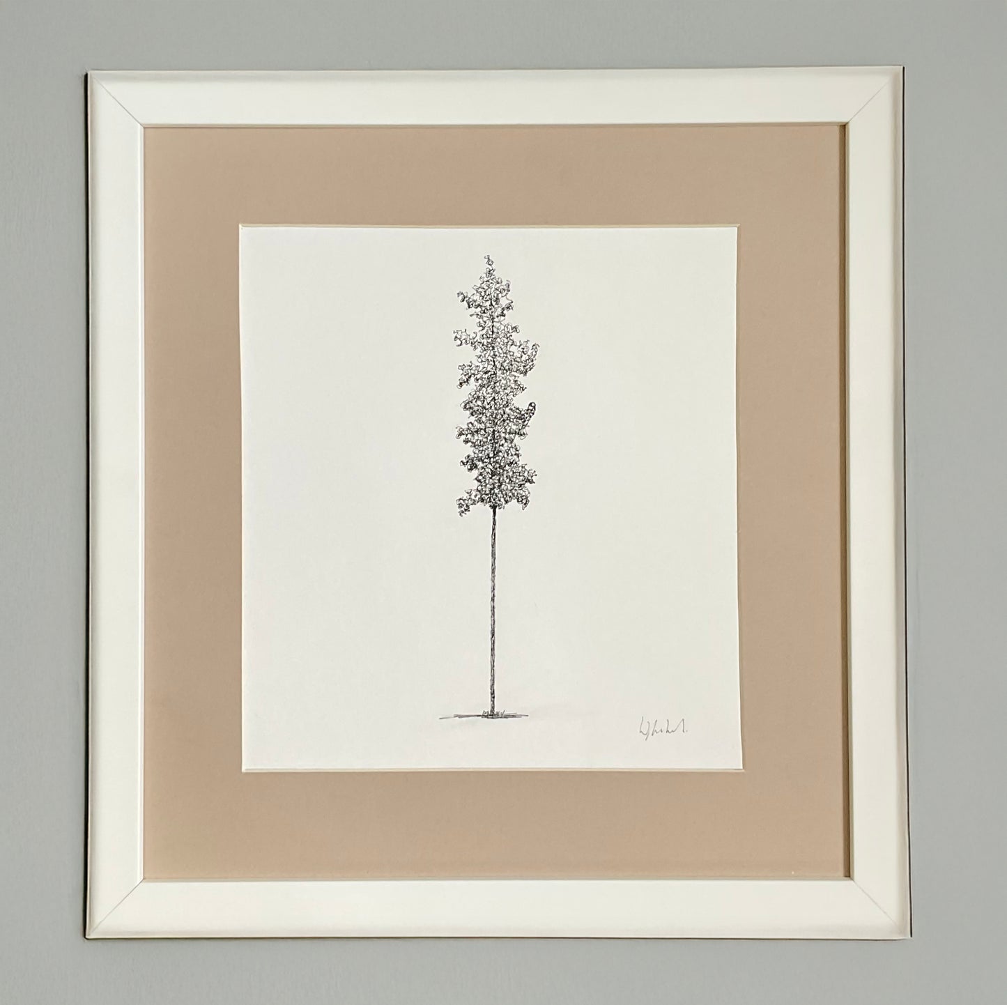 Fit Stick – Original Tree Drawing on 25cm x 25cm Paper