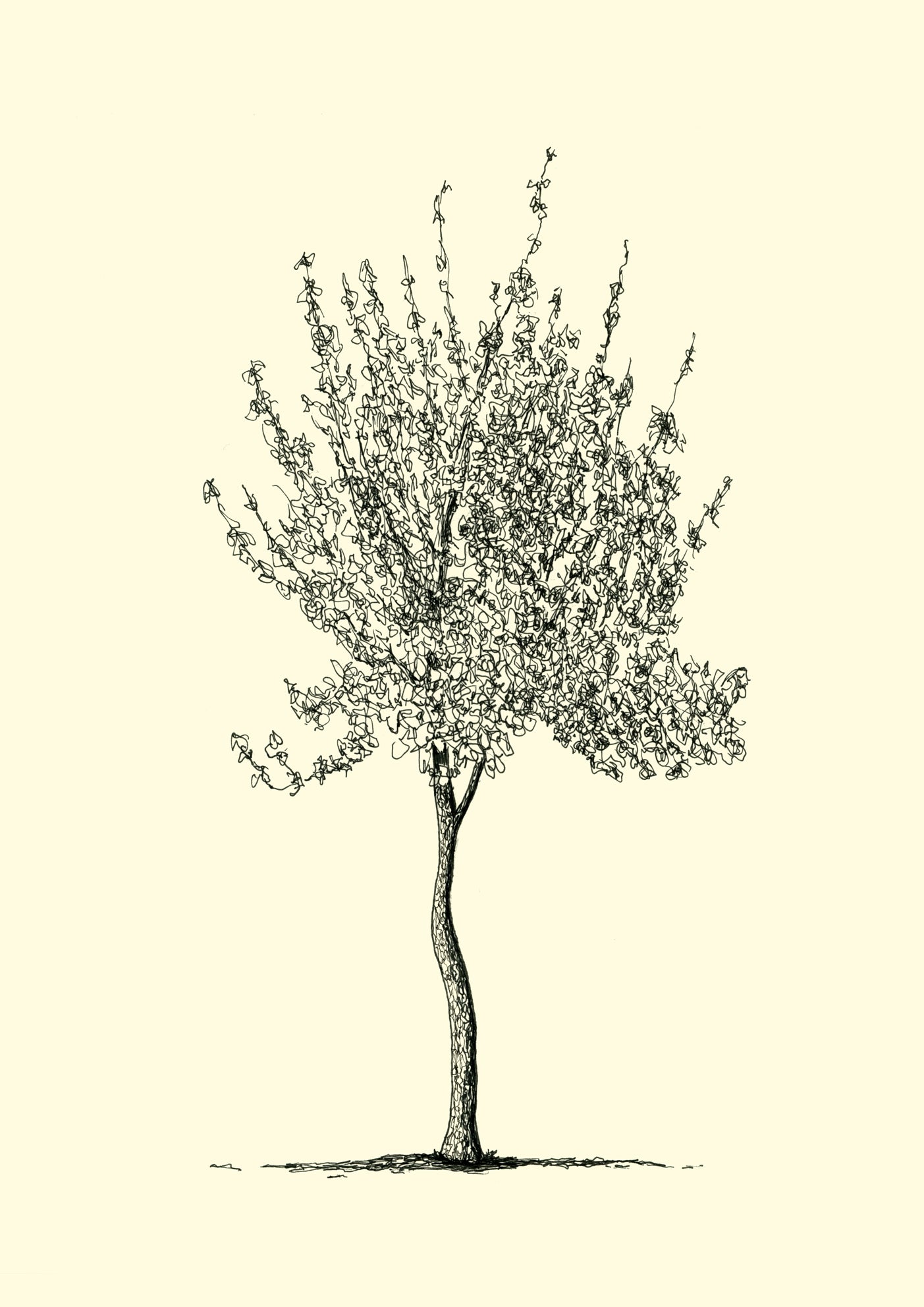 • Blue Monday – A3 limited edition giclée tree print by Warren Garland
• Winter tree drawing in ink – archival art print by UK artist
• Emotive tree illustration – Blue Monday fine art giclée print