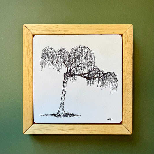 Hand drawn framed tree