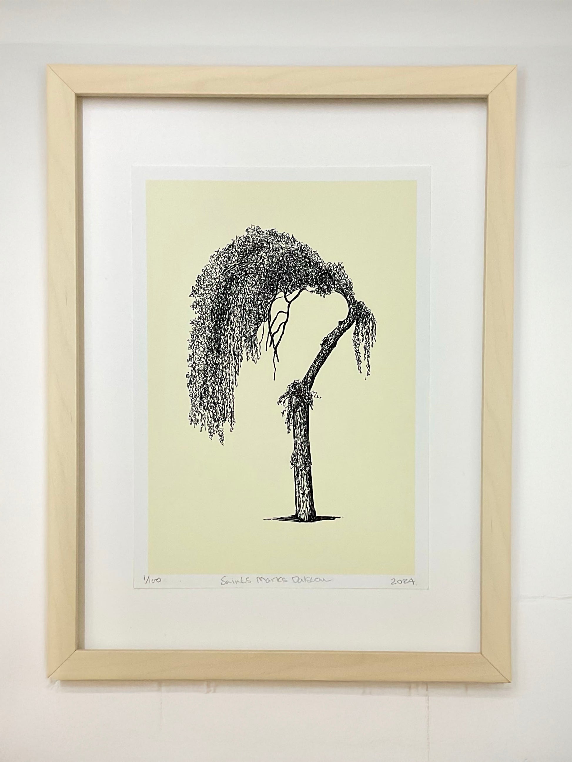 •	Saint Marks Dalston – limited edition A4 giclée tree print by Warren Garland
	•	UK artist tree illustration of Saint Mark’s Dalston in fine ink detail
	•	East London tree drawing – archival quality giclée print by Warren Drawing Trees
