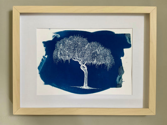 Neighbourly Wave – Original Cyanotype Print